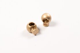 Goldfarbig - Set van 2 koordstoppers - rose goud - XAC11-575