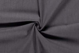 Katoen, polyester, elastan stoffen - Spijkerstof - voorgewassen - donkergrijs - 3929-068