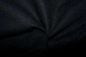 Fleece katoen Sherpa stoffen - Katoen stof - zwart - 89984-069 