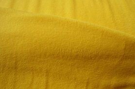 Deken stoffen - Fleece stof - geel - 9111-035