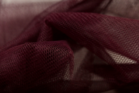 Stugge stoffen - Tule stof - bordeaux - (Burgundy) - 4587-023