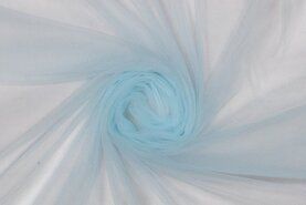 Hellblau - Tule stof - rekbare fijne tule - lichtblauw - 999751-821