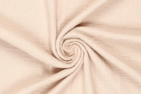 Decoratiestoffen - Katoen stof - hydrofielstof foil stripes - beige - 19560-176