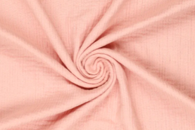 Beddensprei stoffen - Katoen stof - hydrofielstof foil stripes - roze - 19560-821