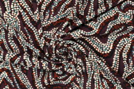 Jersey - Jerseystoff - Scuba Crêpe dotted Zebra - Braun - 19063-400