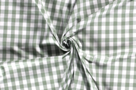Geruite stoffen - Katoen stof - boerenbont ruit (1,5cm) - mint - 5583-021