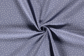 Decoratie en aankleding stoffen - Katoen stof - hydrofielstof dots - lichtblauw - 19294-003