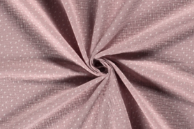 Roze Ledikantdeken stoffen - Katoen stof - hydrofielstof dots - roze - 19294-012