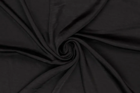 zwarte stoffen - Satijn stof - soive - zwart - 0964-999