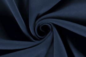 Marineblauwe stoffen - Joggingstof - donker jeansblauw - 5650-007