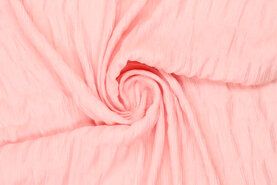 Polyester stoffen - Polyester stof - crincle fendutti - roze - 19600-539