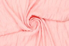 Tencel - Polyester stof - crincle fendutti - roze - 19600-539
