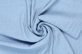 Tencel - Polyester stof - crincle tencel - lichtblauw - 19601-627