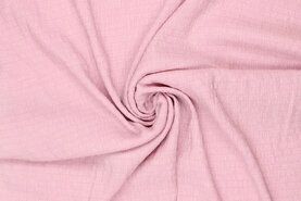 Polyester stoffen - Polyester stof - crincle tencel - roze - 19601-881