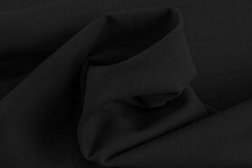 Zwarte stoffen - Polyester stof - travel - zwart - 0699-999