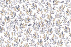 Lavendel - Tricot stof - digitaal bladeren - lavendel - 6727-034