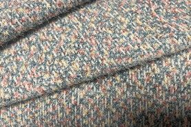 Boucle stoffen - Gebreide stof - boucle french furry chanel - roze - 19173-690