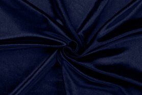 Polyester en spandex stoffen - Polyester stof - velours de luxe - navy - MR1048-008