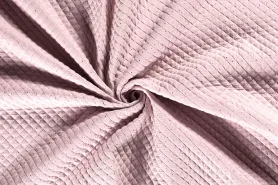 Bodywarmer stoffen - Doorgestikte stof - Hydrofiel gewatteerd gouden stipjes - roze - 16540-012