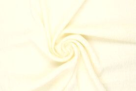 Tencel - Polyester stof - crincle tencel - gebroken wit - 19601-020