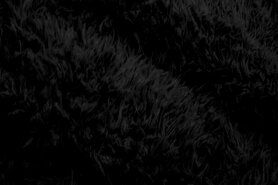 Uitverkoop - Bont stof - furpi - zwart - 0517-999