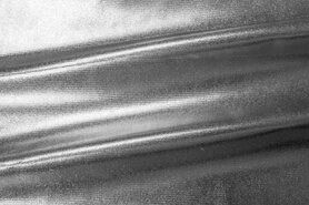 Decoratiestoffen - Polyester stof - folie - zilver - 0172-95