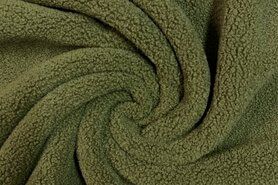 Borg bont stoffen - Bont stof - teddy - groen - 416052-729
