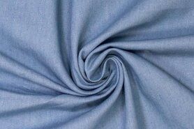 Polytex stoffen - Katoen stof - chambray - jeansblauw - 997125-801