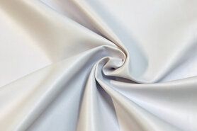 Witte / creme stoffen - Kunstleer stof - stretch - wit - 960534-000