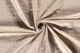 Viscose, polyamide, elastan stoffen - Viscose stof - jacquard abstract batik - beige - 19170-052
