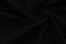 Zwarte stoffen - Tricot stof - zwart - 0250-999