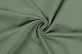 Diverse merken stoffen - Tricot stof - dusty green - RS0179-210