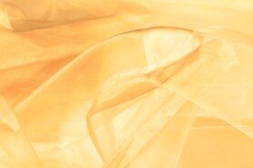 Gele stoffen - Organza stof - geel goud - 4455-007