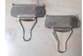 Sluitingen / gespen - Tuinbroeksluiting 50 mm zilver C0138 (PER TWEE STUKS)