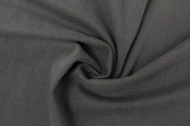 Katoen, polyester, elastan stoffen - Tricot stof - jeans jogging - grijs - 0626-098