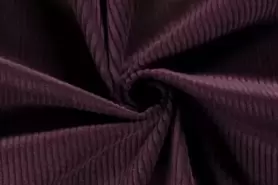 295gr/M² - Ribcord stof - grof - aubergine - 3044-018