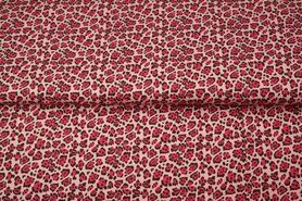 Tierdruck - Jersey Stoff - Pantherdruck - rosa - 21601-12