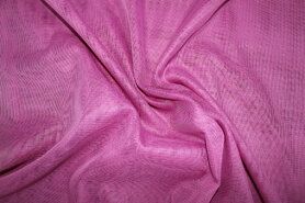 Gordijnstoffen per meter - Polyester stof - Vitrage stof - roze - VI01 