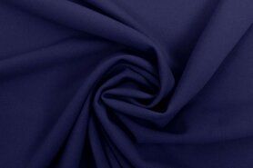 Blauwe stoffen - Tricot stof - light scuba crepe - donkerblauw - 0692-650