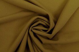 Okergeel - Tricot stof - light scuba crepe - groengeel - 0692-218