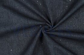 VH stoffen - Polyester stof - outdoor waterproof gemeleerd - blauwgrijs - 4234-005