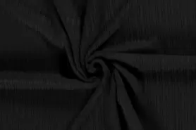 Zwarte stoffen - Gebreide stof - heavy knit kabel - zwart - 20283-069