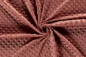 Kussen stoffen - Polyester stof - Fur Niply roodhout (minky - stof) - 3347-012