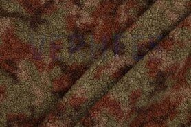 Polyester stoffen - Polyester stof - teddy - leger - mosgroen - 21/4450-001