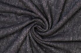 stevige stof - Polyester stof - jacquard - antraciet - 417049-50