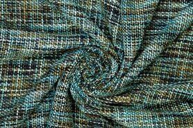 Polyester stoffen - Polyester stof - chanel - multi groen - 417051-70