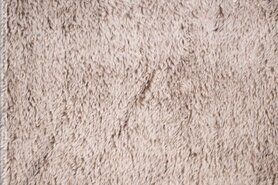 Zachte stoffen - Polyester stof - sheepskin - gebroken wit - 416065-81