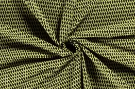 Lime - Tricot stof - jacquard - abstract - lime - 20028-123