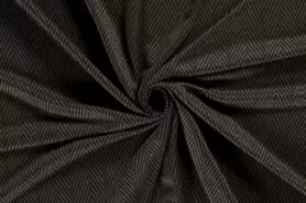 Taupe grijze stoffen - Tricot stof - poly viscose - abstract - taupe - 20102-054