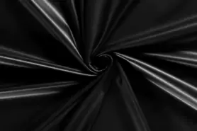 Exclusieve stoffen - Kunstleer stof - stretch leer - zwart - 20219-069